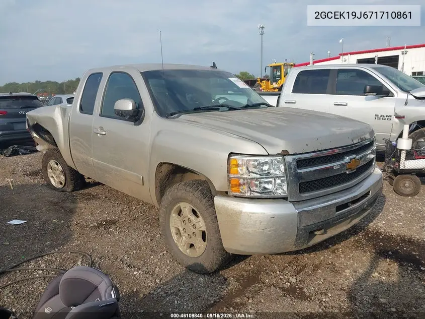 CHEVROLET SILVERADO 2007, VIN 1GCEK19J67Z628698