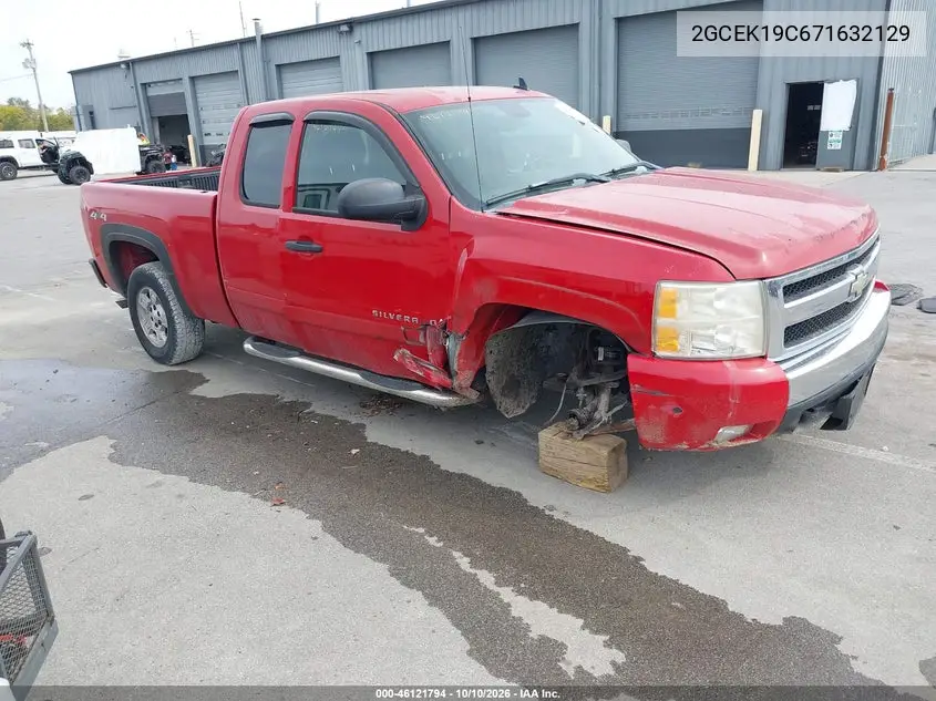 CHEVROLET SILVERADO 2007, VIN 2GCEK19C671632129