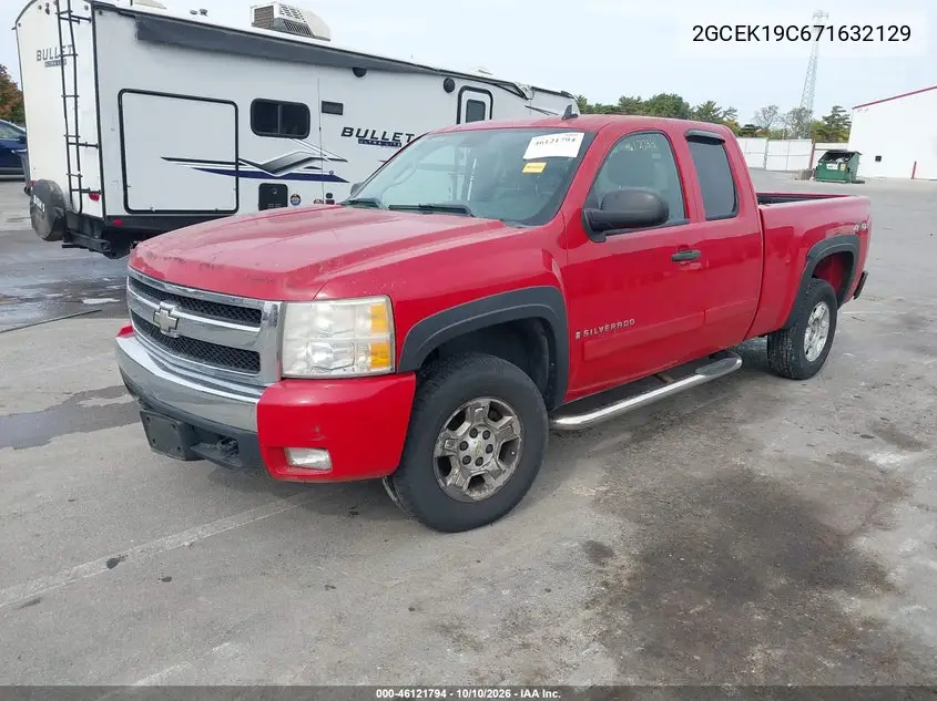 2007 CHEVROLET SILVERADO VIN 2GCEK19C671632129 — фото 2