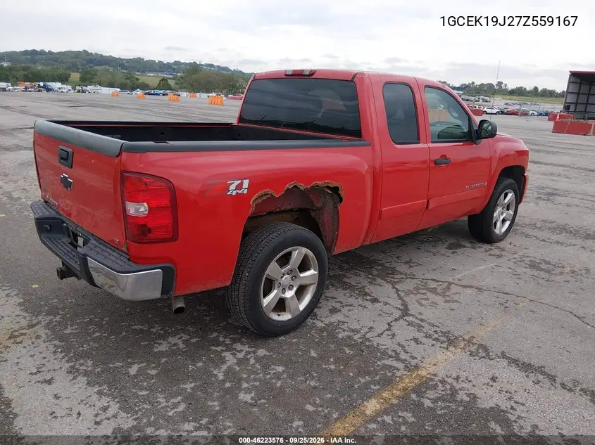 2007 CHEVROLET SILVERADO VIN 1GCEK19J27Z559167 — фото 4