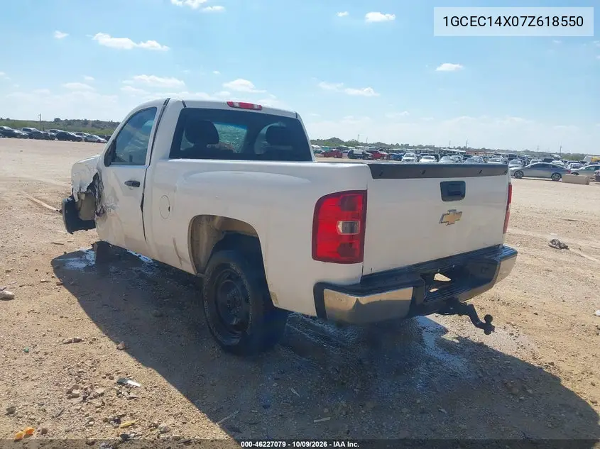 2007 CHEVROLET SILVERADO VIN 1GCEC14X07Z618550 — фото 3