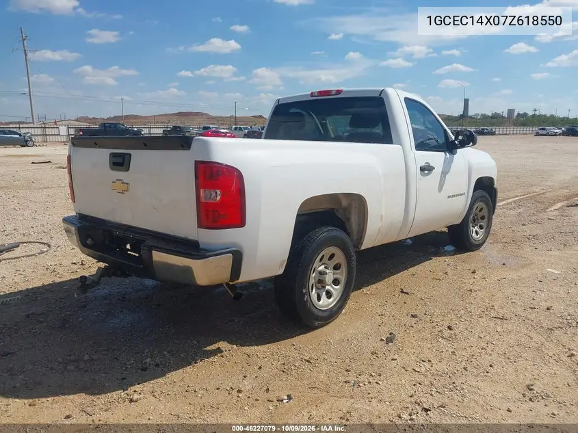 2007 CHEVROLET SILVERADO VIN 1GCEC14X07Z618550 — фото 4