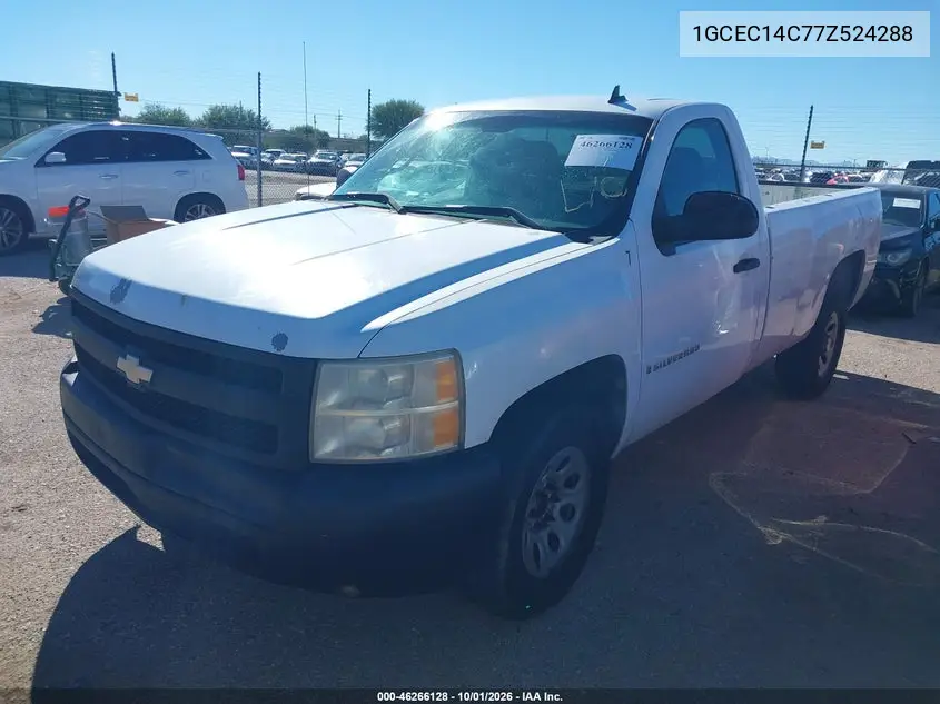 2007 CHEVROLET SILVERADO VIN 1GCEC14C77Z524288 — фото 2