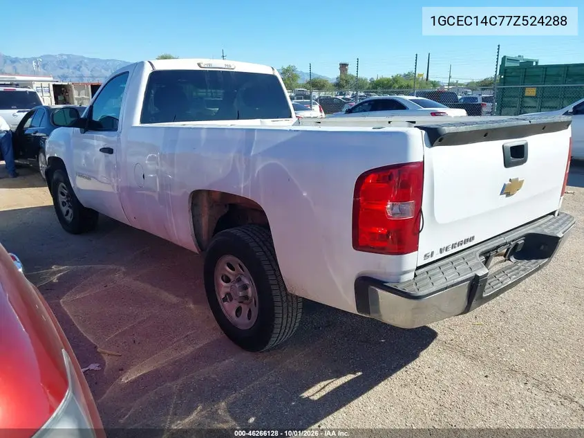 2007 CHEVROLET SILVERADO VIN 1GCEC14C77Z524288 — фото 3