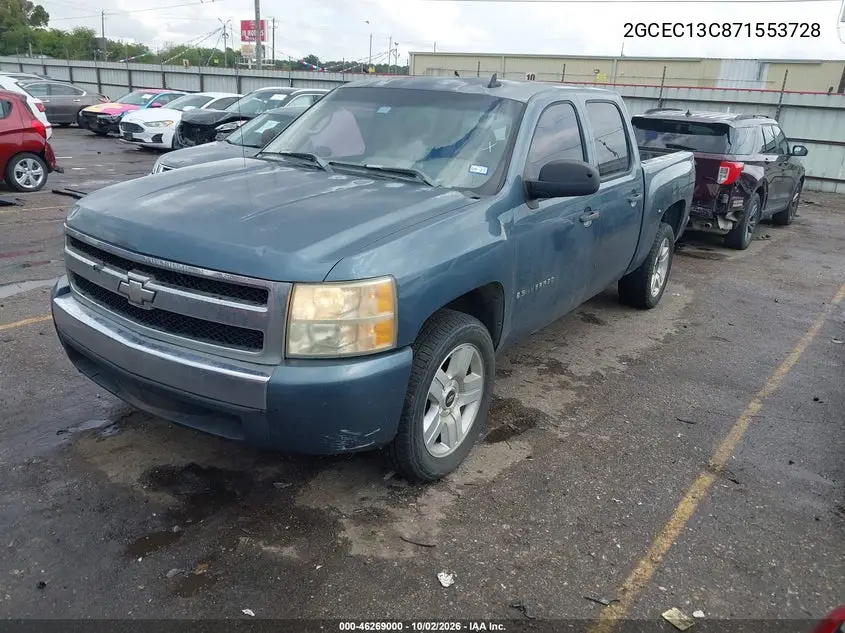 2007 CHEVROLET SILVERADO VIN 2GCEC13C871553728 — фото 2