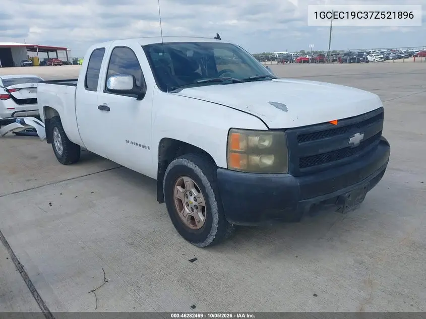 CHEVROLET SILVERADO 2007, VIN 1GCEC19C37Z521896