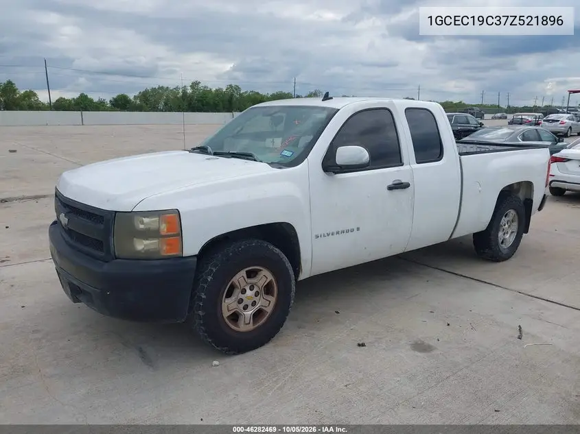 2007 CHEVROLET SILVERADO VIN 1GCEC19C37Z521896 — фото 2