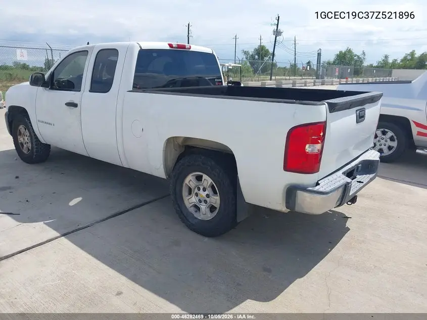 2007 CHEVROLET SILVERADO VIN 1GCEC19C37Z521896 — фото 3
