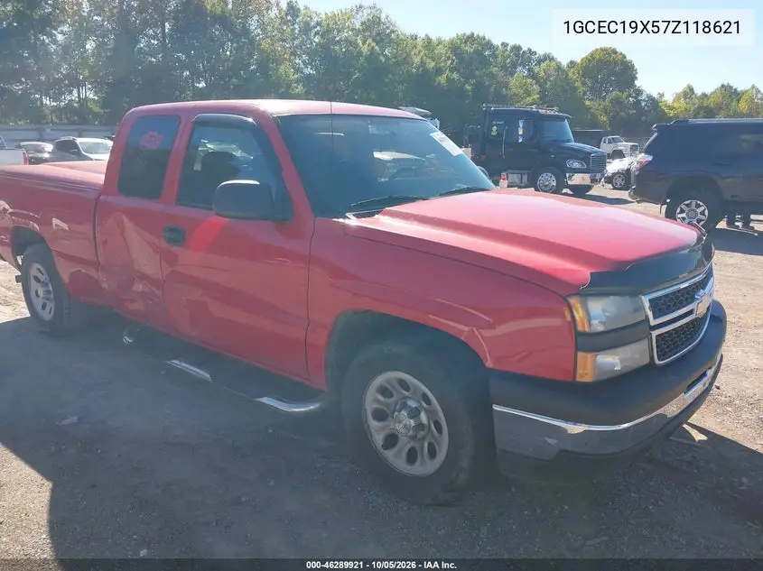 CHEVROLET SILVERADO 2007, VIN 1GCEC19X57Z118621
