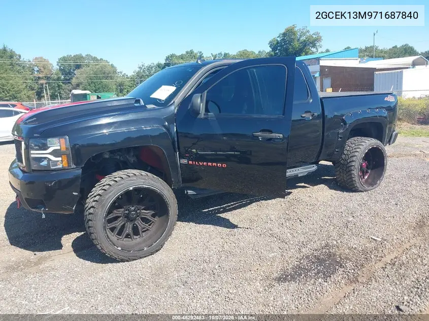 2007 CHEVROLET SILVERADO VIN 2GCEK13M971687840 — фото 2