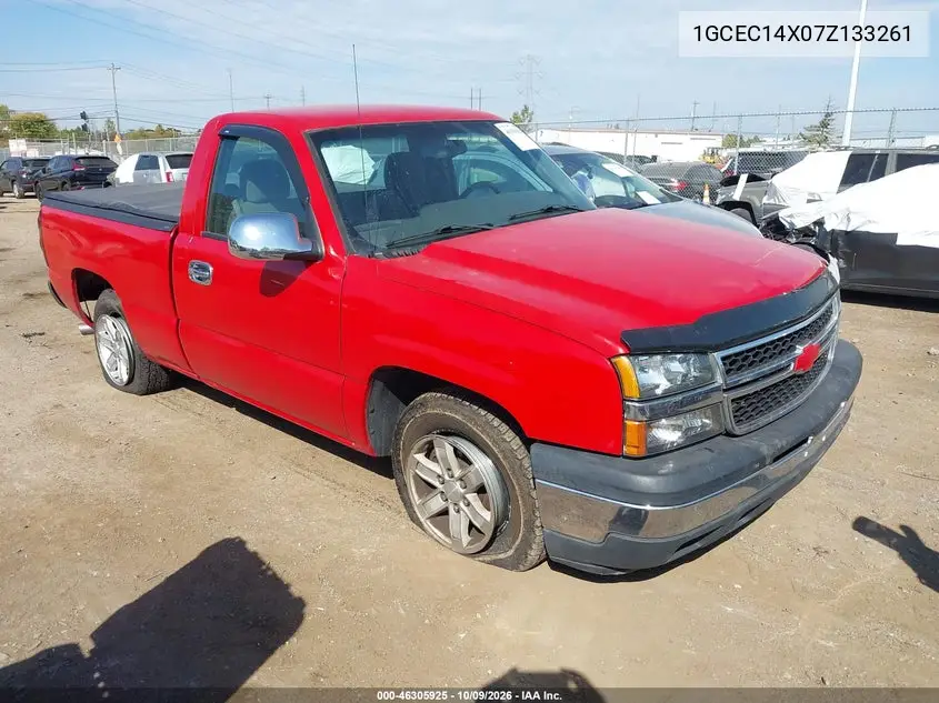 CHEVROLET SILVERADO 2007, VIN 1GCEC14X07Z133261