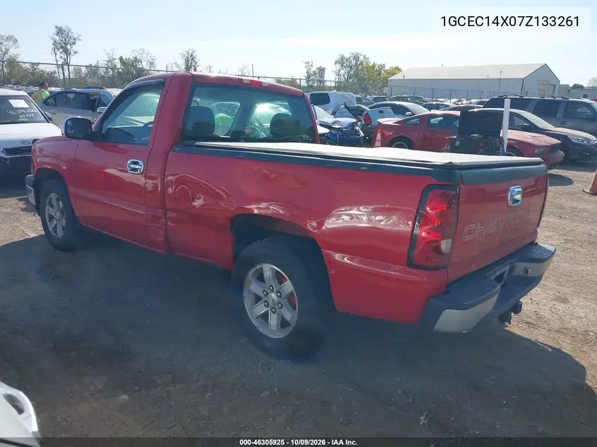 2007 CHEVROLET SILVERADO VIN 1GCEC14X07Z133261 — фото 3