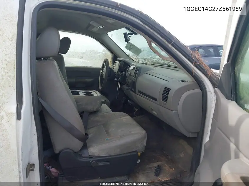 2007 CHEVROLET SILVERADO VIN 1GCEC14C27Z561989 — фото 5