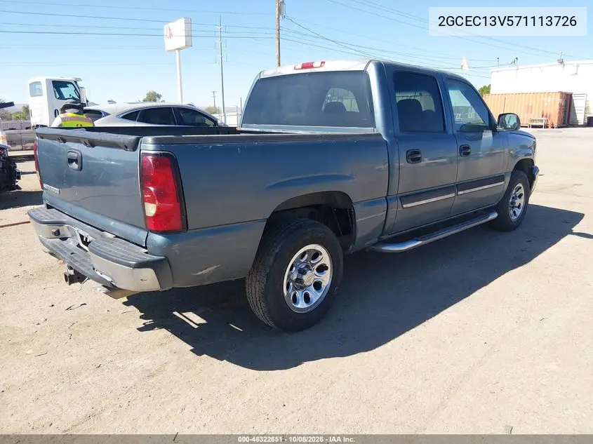 2007 CHEVROLET SILVERADO VIN 2GCEC13V571113726 — фото 4