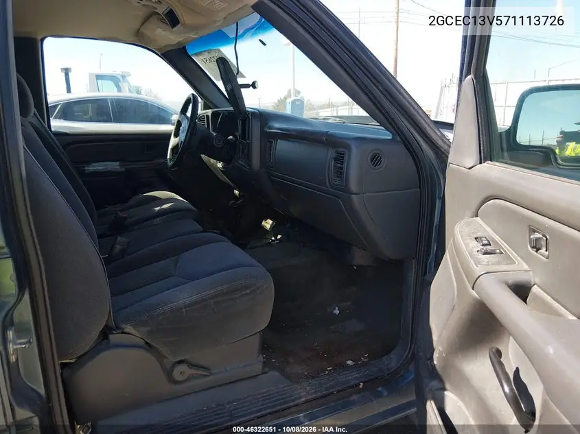 2007 CHEVROLET SILVERADO VIN 2GCEC13V571113726 — фото 5