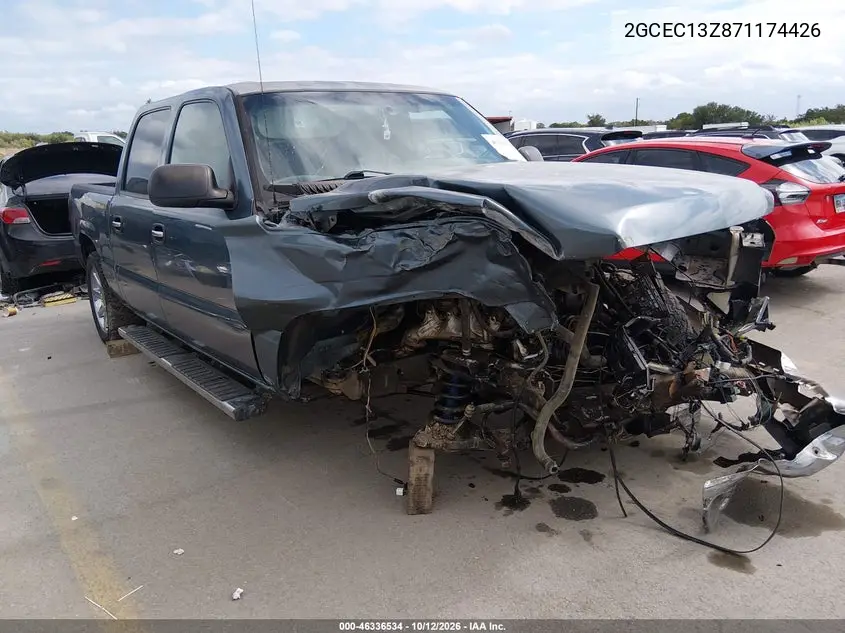 CHEVROLET SILVERADO 2007, VIN 2GCEC13Z871174426