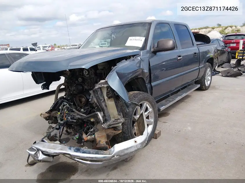 2007 CHEVROLET SILVERADO VIN 2GCEC13Z871174426 — фото 2