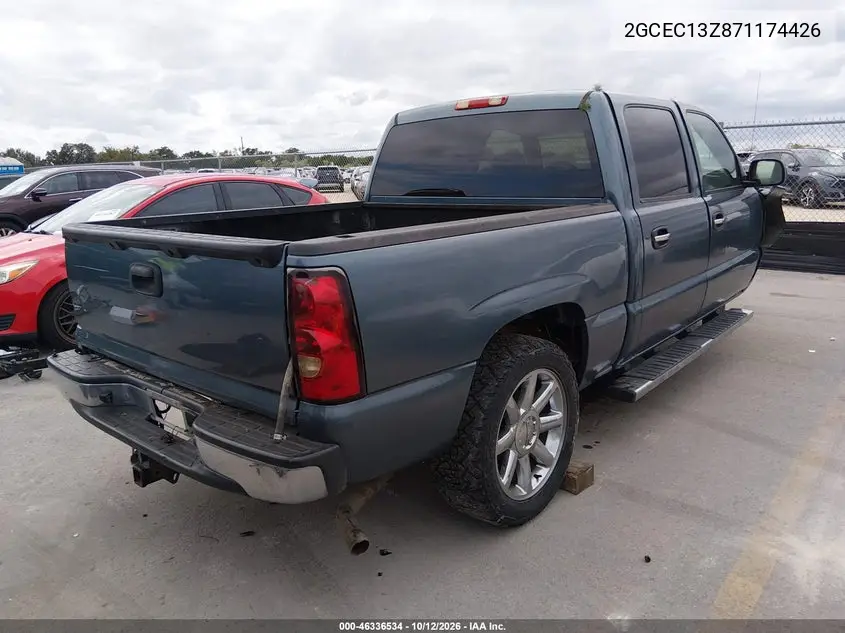 2007 CHEVROLET SILVERADO VIN 2GCEC13Z871174426 — фото 4