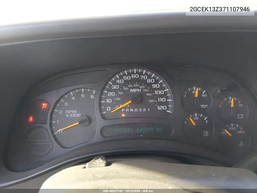 2007 CHEVROLET SILVERADO VIN 2GCEK13Z371107946 — фото 7