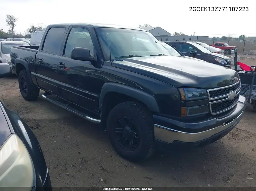 CHEVROLET SILVERADO 2007, VIN 2GCEK13Z771107223