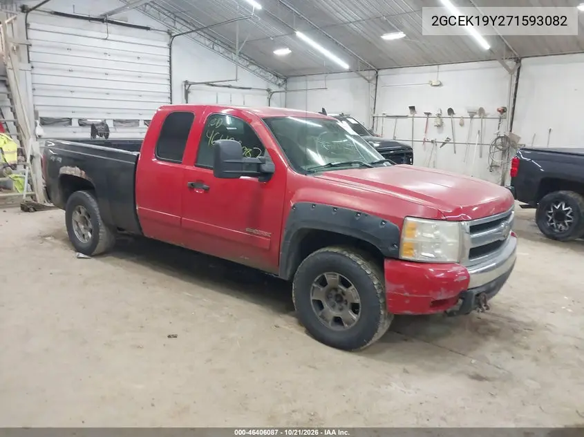CHEVROLET SILVERADO 2007, VIN 2GCEK19Y271593082