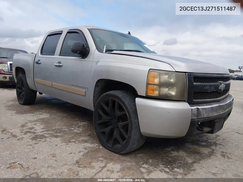CHEVROLET SILVERADO 2007, VIN 2GCEC13J271511487