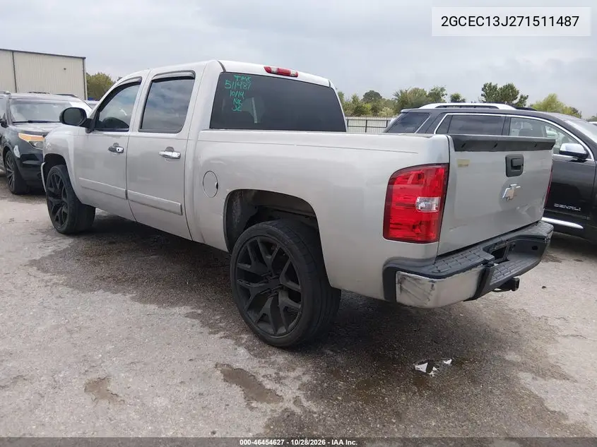2007 CHEVROLET SILVERADO VIN 2GCEC13J271511487 — фото 3