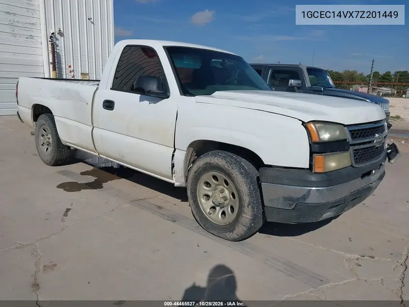 CHEVROLET SILVERADO 2007, VIN 1GCEC14VX7Z201449