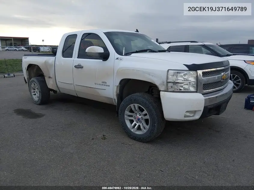 CHEVROLET SILVERADO 2007, VIN 2GCEK19J371649789