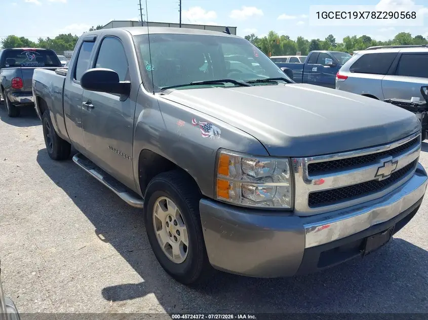 CHEVROLET SILVERADO 2008, VIN 1GCEC19X78Z290568
