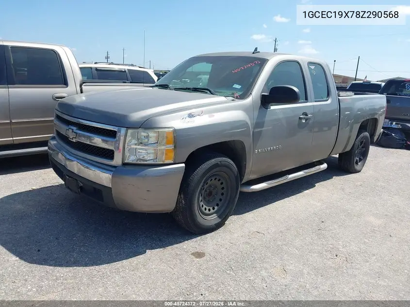 2008 CHEVROLET SILVERADO VIN 1GCEC19X78Z290568 — фото 2