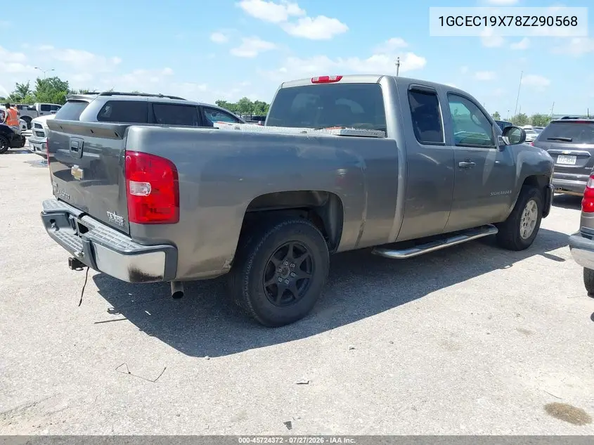 2008 CHEVROLET SILVERADO VIN 1GCEC19X78Z290568 — фото 4