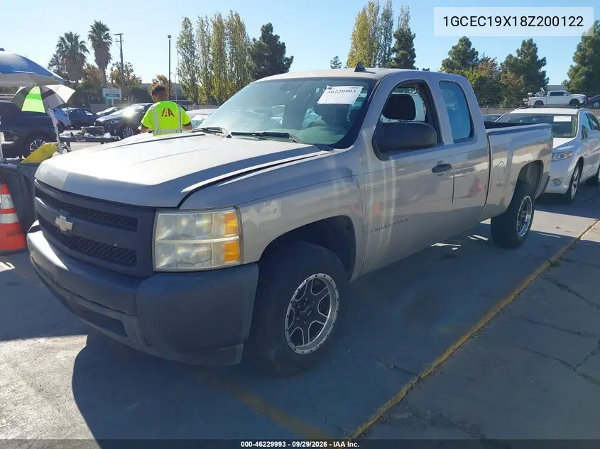 2008 CHEVROLET SILVERADO VIN 1GCEC19X18Z200122 — фото 2