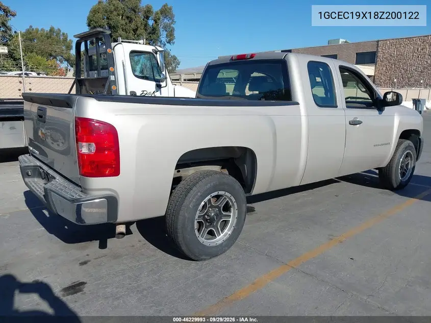 2008 CHEVROLET SILVERADO VIN 1GCEC19X18Z200122 — фото 4
