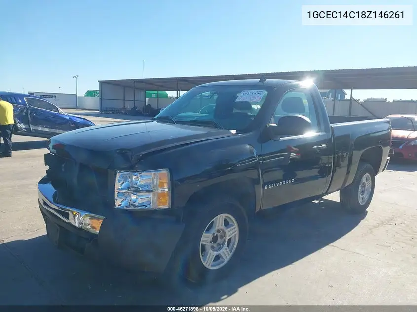2008 CHEVROLET SILVERADO VIN 1GCEC14C18Z146261 — фото 2