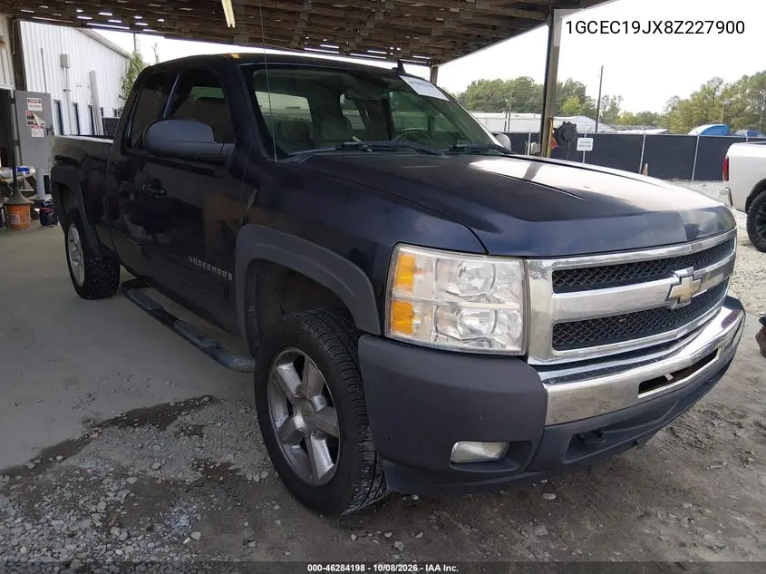 CHEVROLET SILVERADO 2008, VIN 1GCEC19JX8Z227900