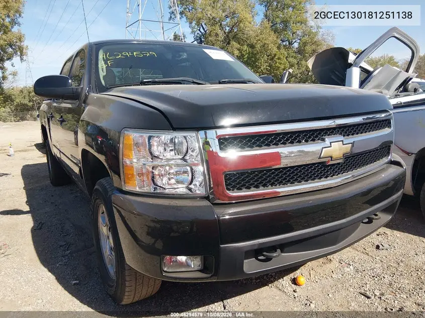 CHEVROLET SILVERADO 2008, VIN 2GCEC130181251138