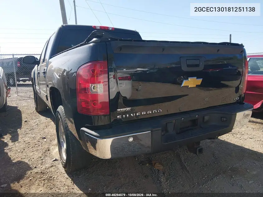2008 CHEVROLET SILVERADO VIN 2GCEC130181251138 — фото 3