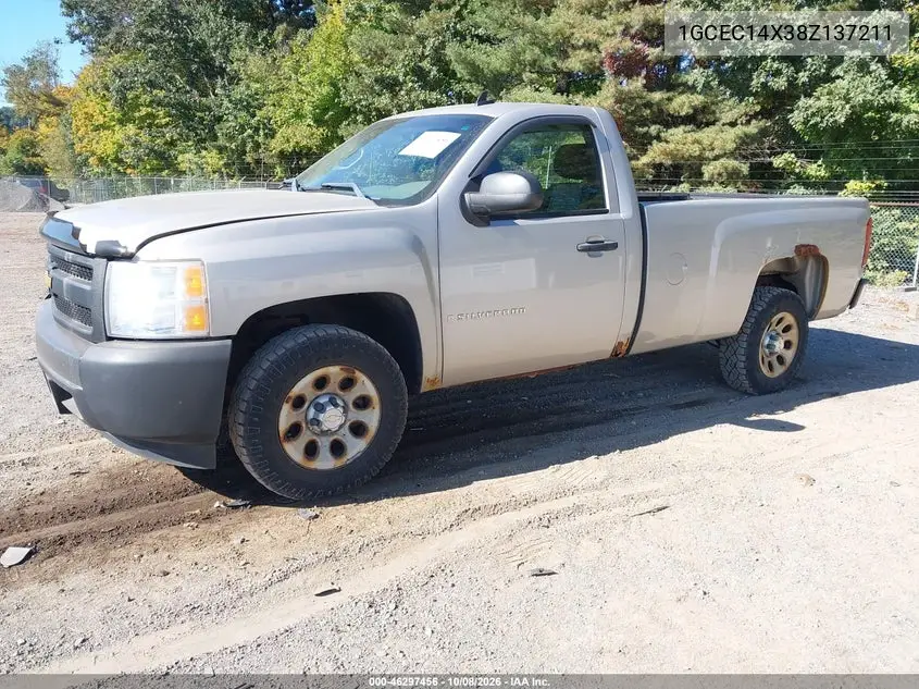 2008 CHEVROLET SILVERADO VIN 1GCEC14X38Z137211 — фото 2