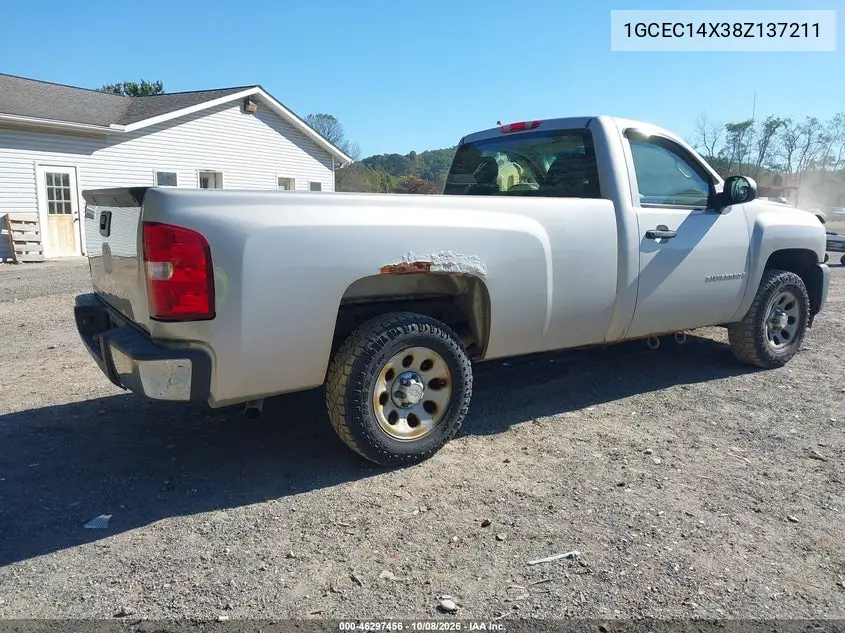 2008 CHEVROLET SILVERADO VIN 1GCEC14X38Z137211 — фото 4