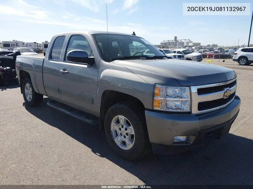 CHEVROLET SILVERADO 2008, VIN 2GCEK19J081132967