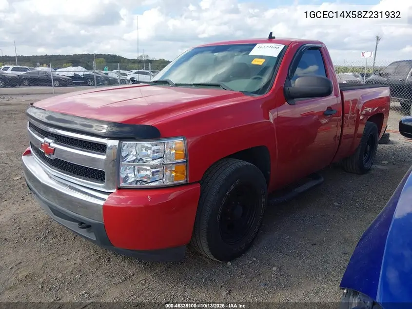 2008 CHEVROLET SILVERADO VIN 1GCEC14X58Z231932 — фото 2