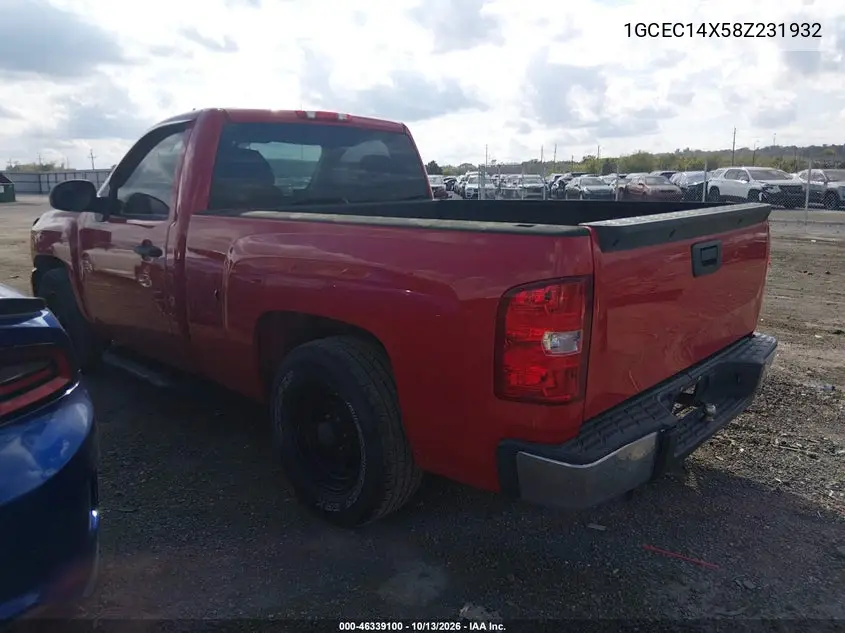 2008 CHEVROLET SILVERADO VIN 1GCEC14X58Z231932 — фото 3