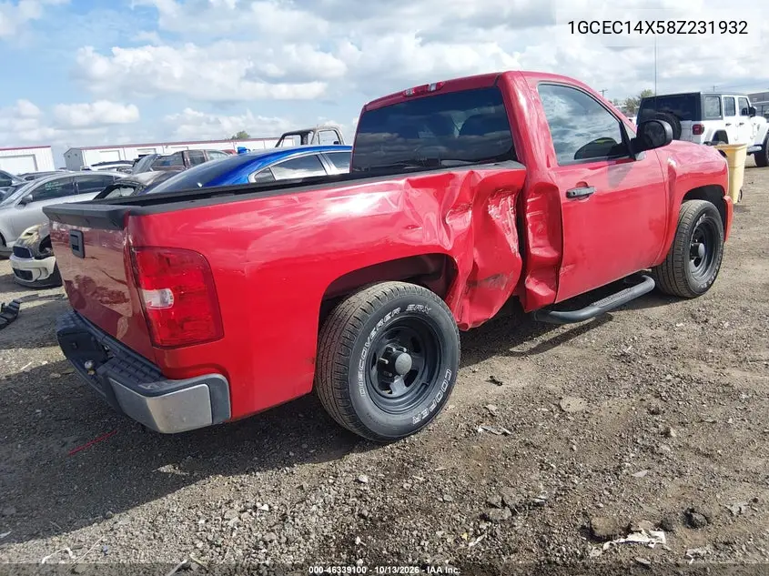 2008 CHEVROLET SILVERADO VIN 1GCEC14X58Z231932 — фото 4