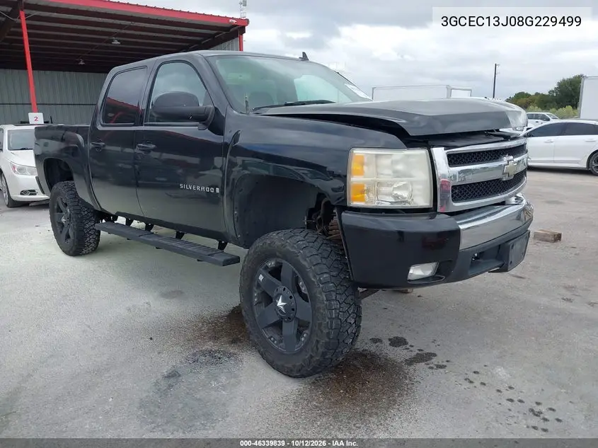 CHEVROLET SILVERADO 2008, VIN 3GCEC13J08G229499