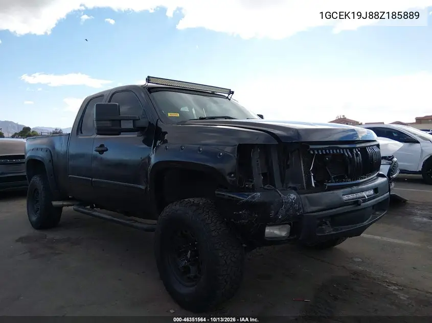 CHEVROLET SILVERADO 2008, VIN 1GCEK19J88Z185889