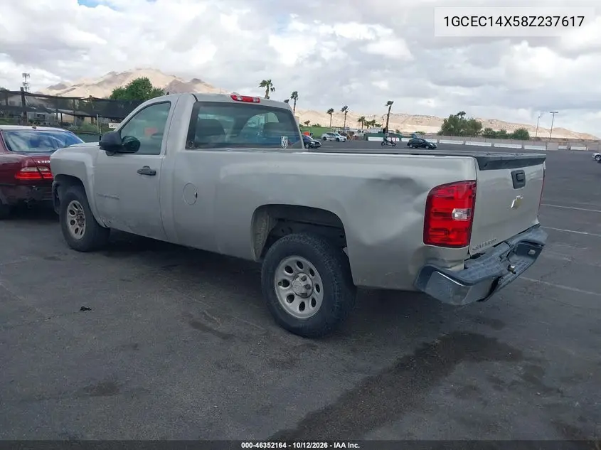 2008 CHEVROLET SILVERADO VIN 1GCEC14X58Z237617 — фото 3