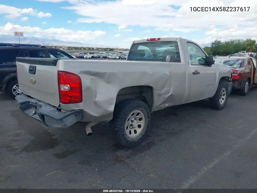 2008 CHEVROLET SILVERADO VIN 1GCEC14X58Z237617 — фото 4