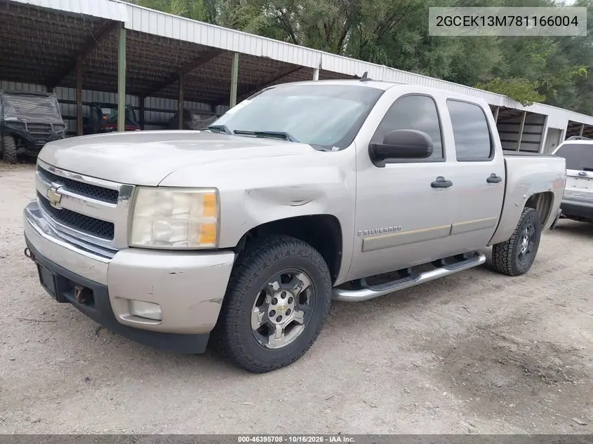 2008 CHEVROLET SILVERADO VIN 2GCEK13M781166004 — фото 2