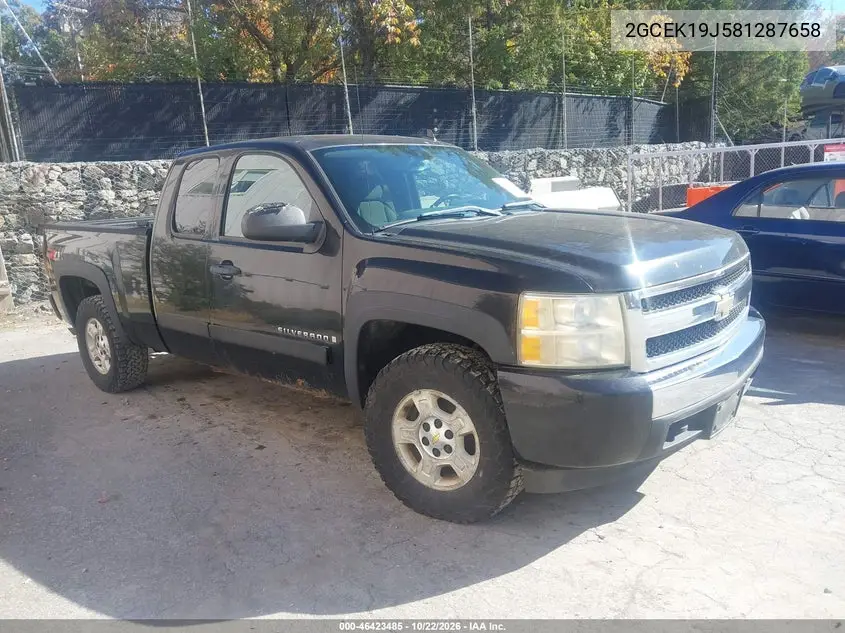 CHEVROLET SILVERADO 2008, VIN 2GCEK19J581287658